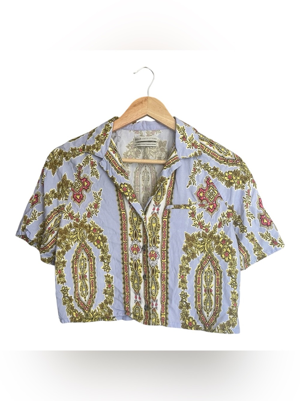 Urban Outfitters Noah Cropped Button-Down Shirt